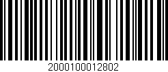 Código de barras (EAN, GTIN, SKU, ISBN): '2000100012802'