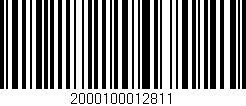 Código de barras (EAN, GTIN, SKU, ISBN): '2000100012811'
