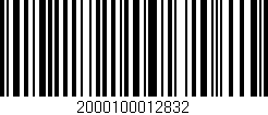 Código de barras (EAN, GTIN, SKU, ISBN): '2000100012832'