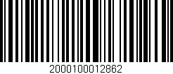 Código de barras (EAN, GTIN, SKU, ISBN): '2000100012862'