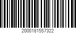 Código de barras (EAN, GTIN, SKU, ISBN): '2000181557322'