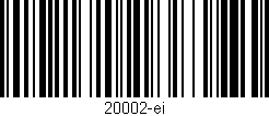 Código de barras (EAN, GTIN, SKU, ISBN): '20002-ei'