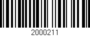 Código de barras (EAN, GTIN, SKU, ISBN): '2000211'