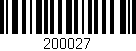 Código de barras (EAN, GTIN, SKU, ISBN): '200027'