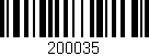 Código de barras (EAN, GTIN, SKU, ISBN): '200035'