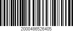 Código de barras (EAN, GTIN, SKU, ISBN): '2000486526405'