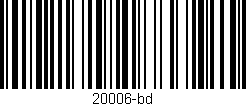 Código de barras (EAN, GTIN, SKU, ISBN): '20006-bd'