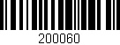 Código de barras (EAN, GTIN, SKU, ISBN): '200060'