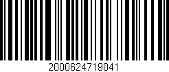 Código de barras (EAN, GTIN, SKU, ISBN): '2000624719041'