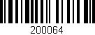 Código de barras (EAN, GTIN, SKU, ISBN): '200064'