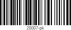 Código de barras (EAN, GTIN, SKU, ISBN): '20007-pk'