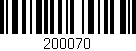Código de barras (EAN, GTIN, SKU, ISBN): '200070'