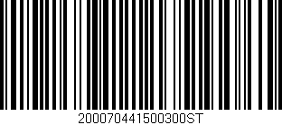 Código de barras (EAN, GTIN, SKU, ISBN): '200070441500300ST'