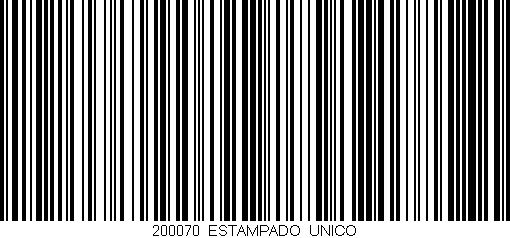 Código de barras (EAN, GTIN, SKU, ISBN): '200070/ESTAMPADO_UNICO'