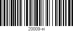 Código de barras (EAN, GTIN, SKU, ISBN): '20009-ei'