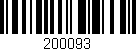 Código de barras (EAN, GTIN, SKU, ISBN): '200093'
