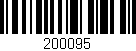Código de barras (EAN, GTIN, SKU, ISBN): '200095'