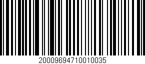 Código de barras (EAN, GTIN, SKU, ISBN): '20009694710010035'