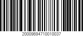 Código de barras (EAN, GTIN, SKU, ISBN): '20009694710010037'