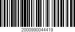 Código de barras (EAN, GTIN, SKU, ISBN): '2000990044419'