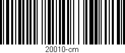 Código de barras (EAN, GTIN, SKU, ISBN): '20010-cm'