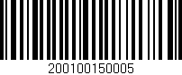 Código de barras (EAN, GTIN, SKU, ISBN): '200100150005'