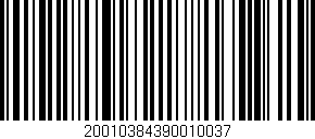 Código de barras (EAN, GTIN, SKU, ISBN): '20010384390010037'