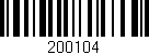 Código de barras (EAN, GTIN, SKU, ISBN): '200104'