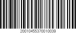 Código de barras (EAN, GTIN, SKU, ISBN): '20010455370010039'