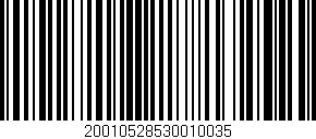 Código de barras (EAN, GTIN, SKU, ISBN): '20010528530010035'