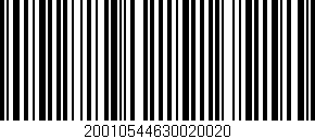 Código de barras (EAN, GTIN, SKU, ISBN): '20010544630020020'