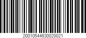 Código de barras (EAN, GTIN, SKU, ISBN): '20010544630020021'