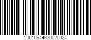 Código de barras (EAN, GTIN, SKU, ISBN): '20010544630020024'