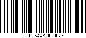 Código de barras (EAN, GTIN, SKU, ISBN): '20010544630020026'