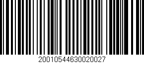 Código de barras (EAN, GTIN, SKU, ISBN): '20010544630020027'