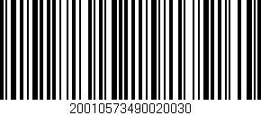Código de barras (EAN, GTIN, SKU, ISBN): '20010573490020030'