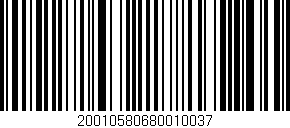 Código de barras (EAN, GTIN, SKU, ISBN): '20010580680010037'