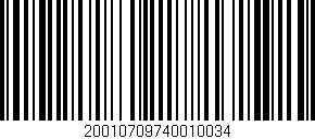Código de barras (EAN, GTIN, SKU, ISBN): '20010709740010034'