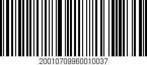 Código de barras (EAN, GTIN, SKU, ISBN): '20010709960010037'