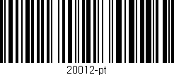 Código de barras (EAN, GTIN, SKU, ISBN): '20012-pt'