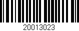 Código de barras (EAN, GTIN, SKU, ISBN): '20013023'