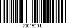 Código de barras (EAN, GTIN, SKU, ISBN): '2001520.U'