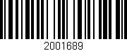 Código de barras (EAN, GTIN, SKU, ISBN): '2001689'