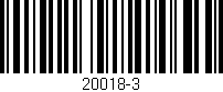 Código de barras (EAN, GTIN, SKU, ISBN): '20018-3'