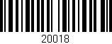 Código de barras (EAN, GTIN, SKU, ISBN): '20018'