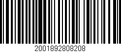 Código de barras (EAN, GTIN, SKU, ISBN): '2001892808208'