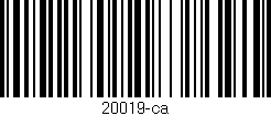 Código de barras (EAN, GTIN, SKU, ISBN): '20019-ca'