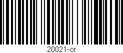 Código de barras (EAN, GTIN, SKU, ISBN): '20021-cr'