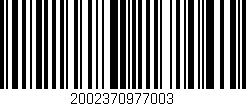 Código de barras (EAN, GTIN, SKU, ISBN): '2002370977003'