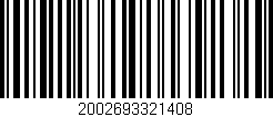 Código de barras (EAN, GTIN, SKU, ISBN): '2002693321408'